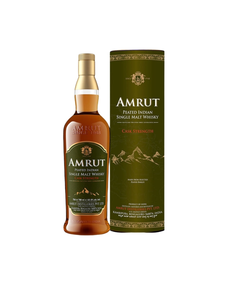 Amrut Peated Cask Strength Indian Single Malt Whisky 750mL