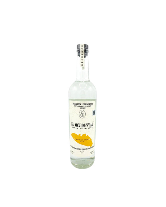 El Occidental Maguey Papalome Guerrero Mezcal 100% Agave Cupreata 750mL