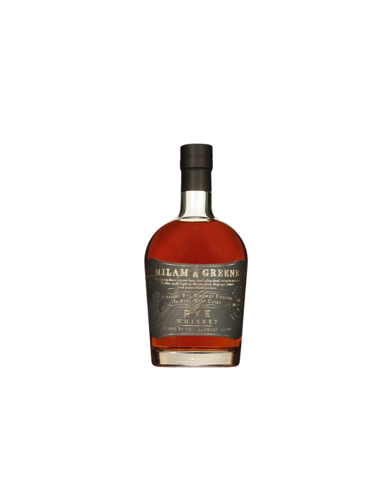 Milam & Greene Port Wine Cask Finish Straight Rye Whiskey
