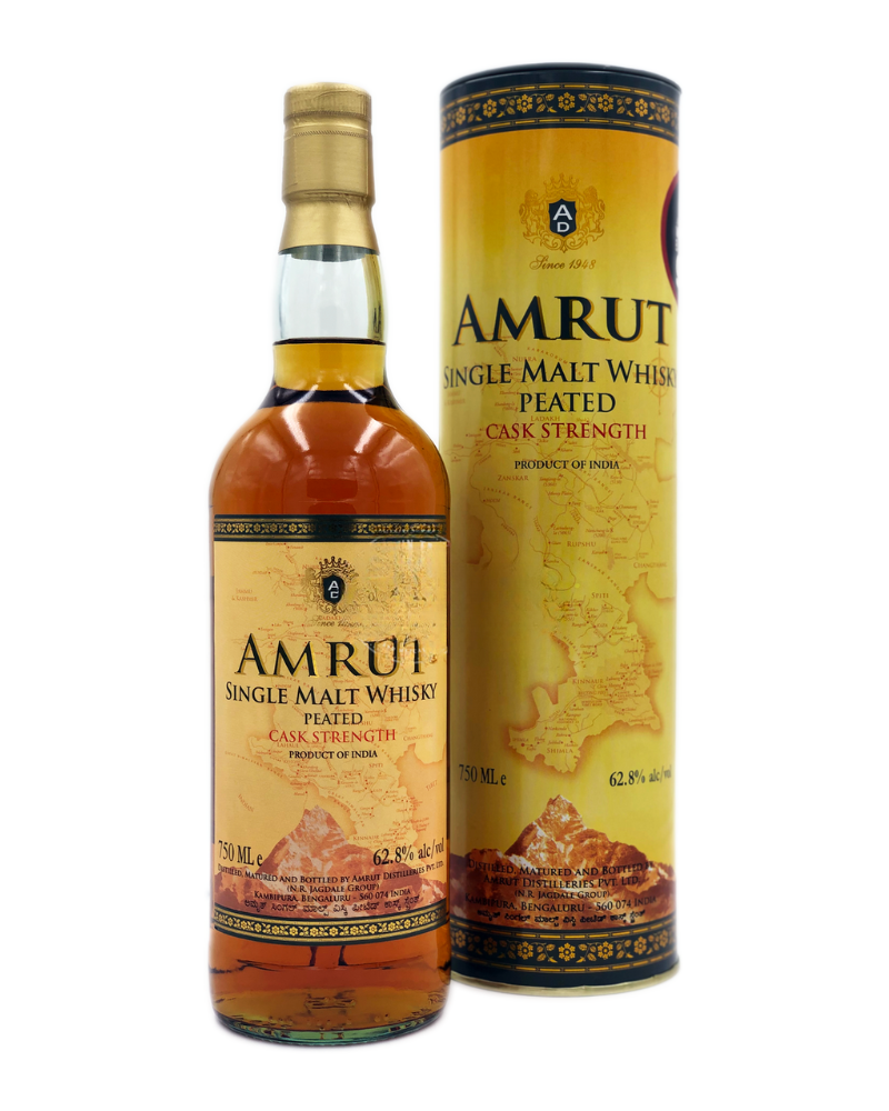 Amrut Indian Single Malt Whisky Peated Cask Strength 750mL