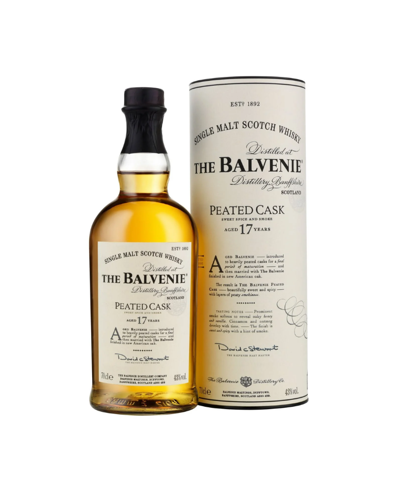 Balvenie Scotch Peated Cask Aged 17 Years 750mL