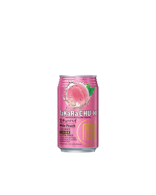 TaKaRa CHU-HI Japanese Sparkling Sake Cocktail White Peach 355mL