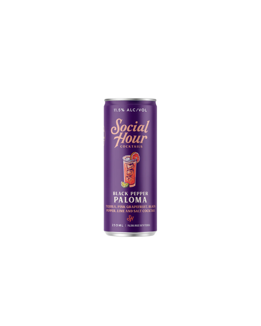 Social Hour Cocktails Pink Peppercorn Paloma Can 250mL