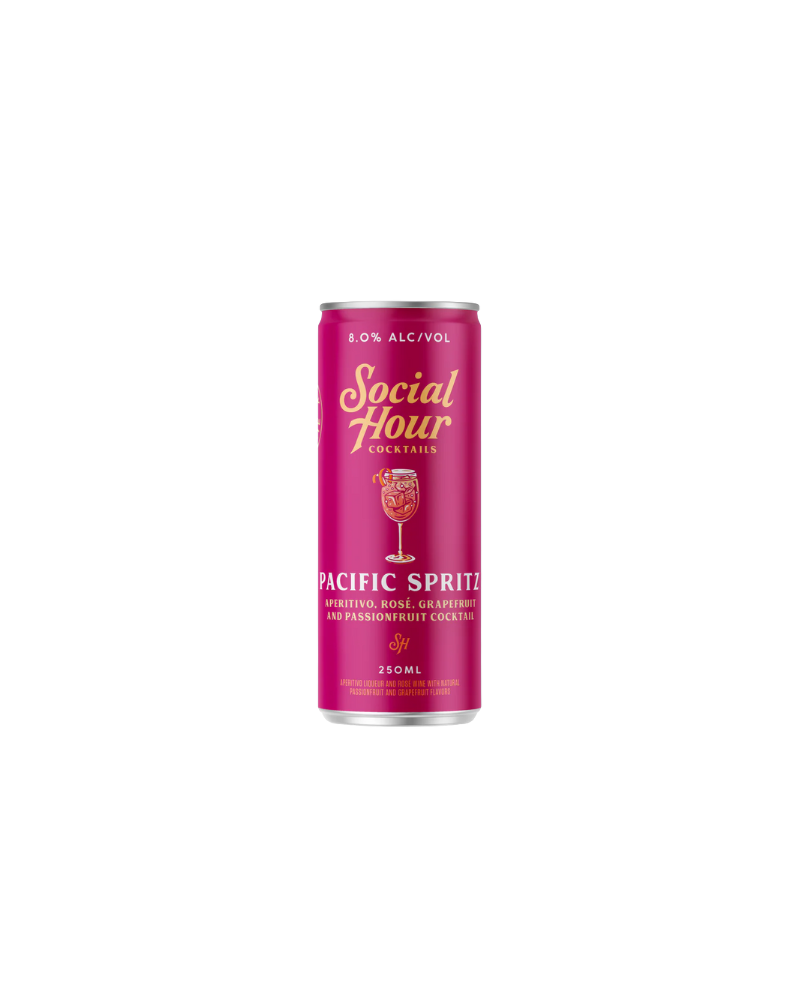 Social Hour Cocktails Passionfruit Pacific Spritz Can 250mL