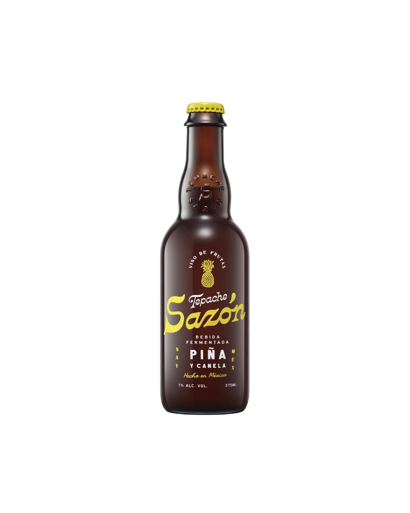 Tepache Sazon Pina y Canela Pineapple & Cinnamon Cider 375mL