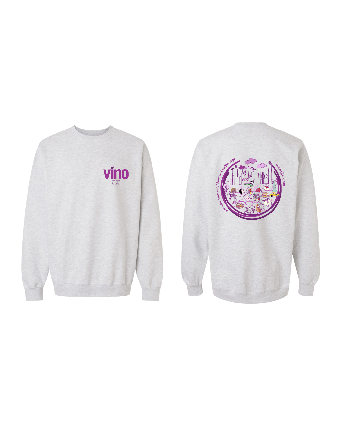 Vino Crewneck - Your Favorite Neighborhood Bottle Shop