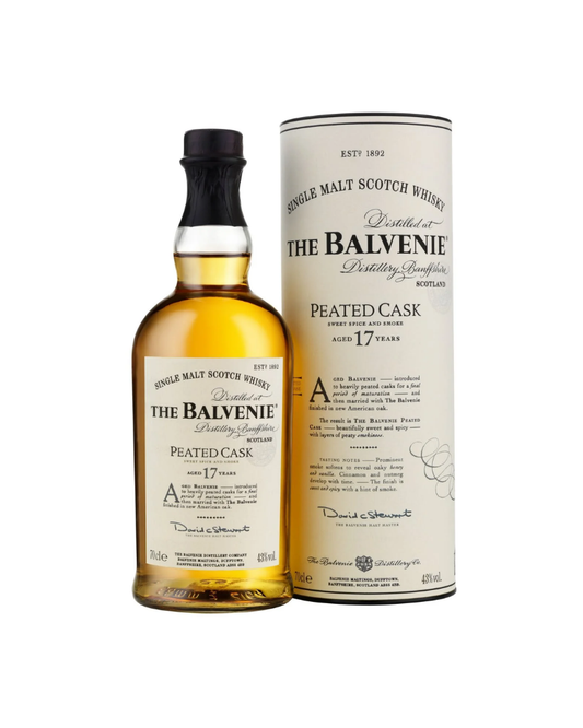 Balvenie Scotch Peated Cask Aged 17 Years 750mL